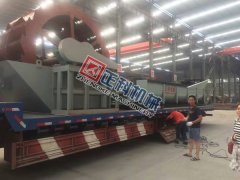 辽宁1275螺旋洗砂机、3000轮斗洗砂机昨日发货